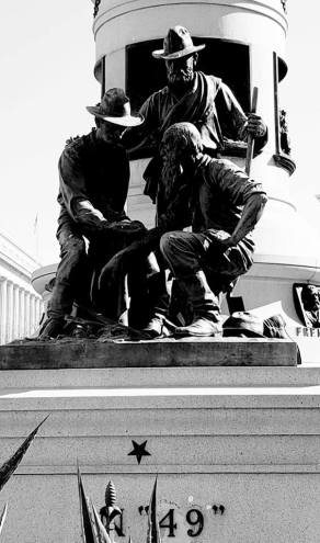Forty-Niner statue in SF Civic Center